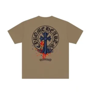 brown chrome hearts shirt