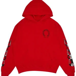 Red Chrome Hearts Hoodie