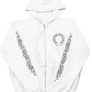 white Chrome Hearts Hoodie