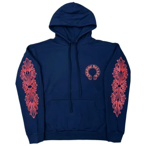 Navy Blue Chrome Hearts Hoodie