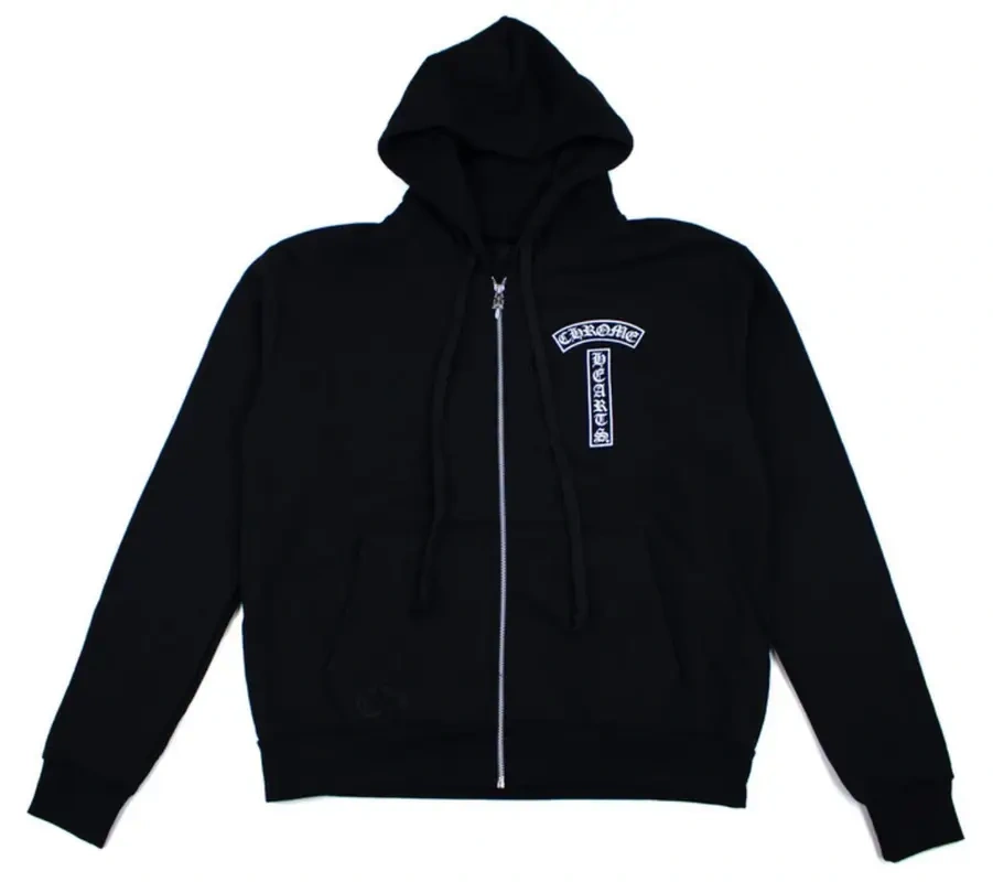 Chrome Hearts floral logo zip-up hoodie Black size large Chrome Hearts floral logo zip-up hoodie Black size large