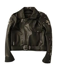 chrome hearts leather jacket