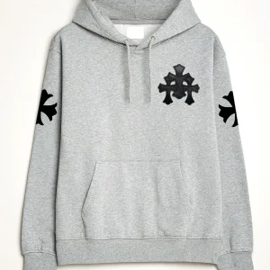 Grey Chrome Hearts Hoodie