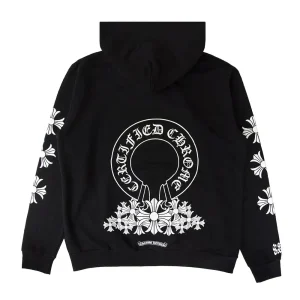 chrome hearts hoodie black