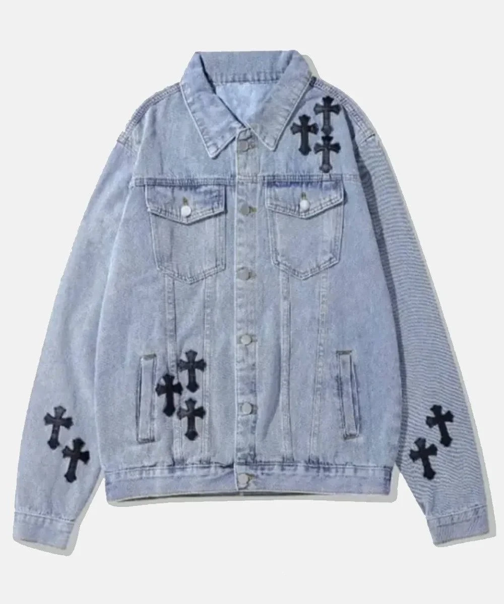chrome hearts denim jacket chrome hearts denim jacket