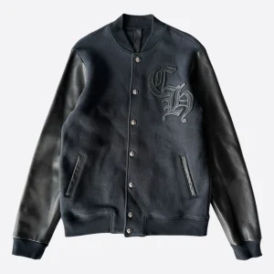 black chrome heart jacket