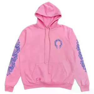 pink chrome heart hoodie