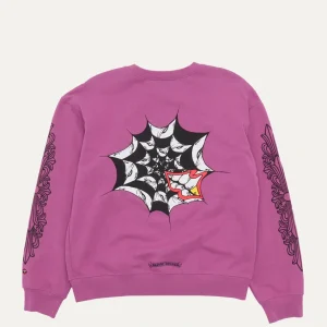 Chrome Hearts Matty Boy Spider Web Crewneck Sweatshirt