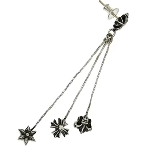Chrome Hearts JoJo three-drop Earring