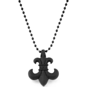 Chrome Hearts BS Fleur ball-chain Pendant Necklace
