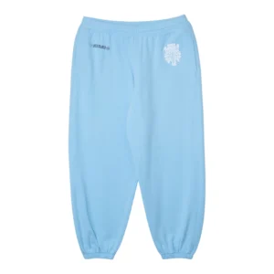 sky Blue Chrome Hearts sweatpants