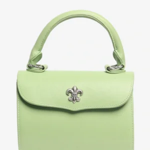 Green Chrome Hearts Doc Adams Top Handle Bag