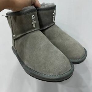 Chrome Hearts UGGS Gray Cross Boots