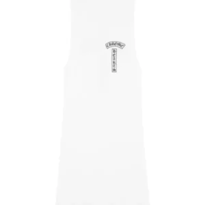 Chrome Hearts T Bar Cross Ribbed Tank Top